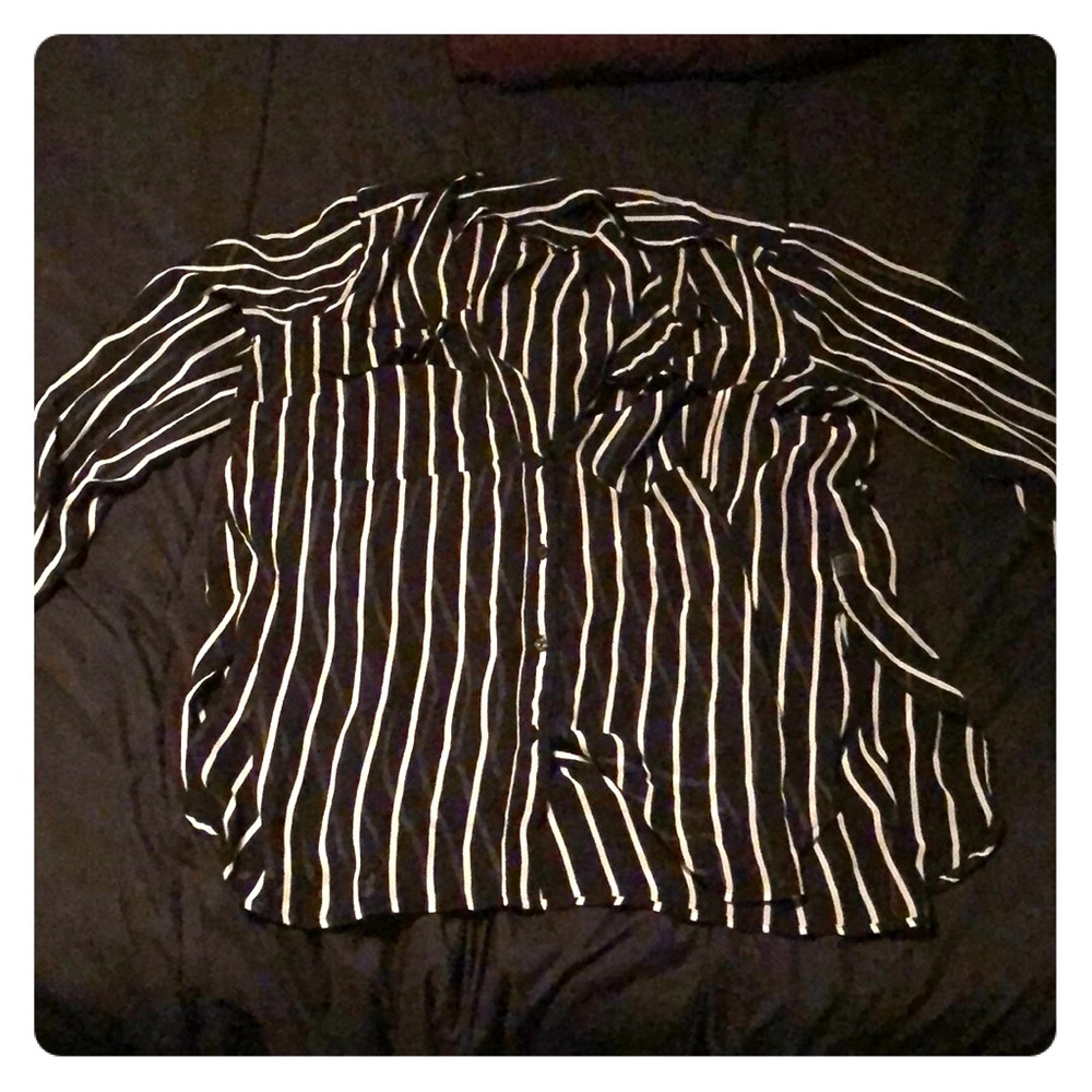 Black and white striped